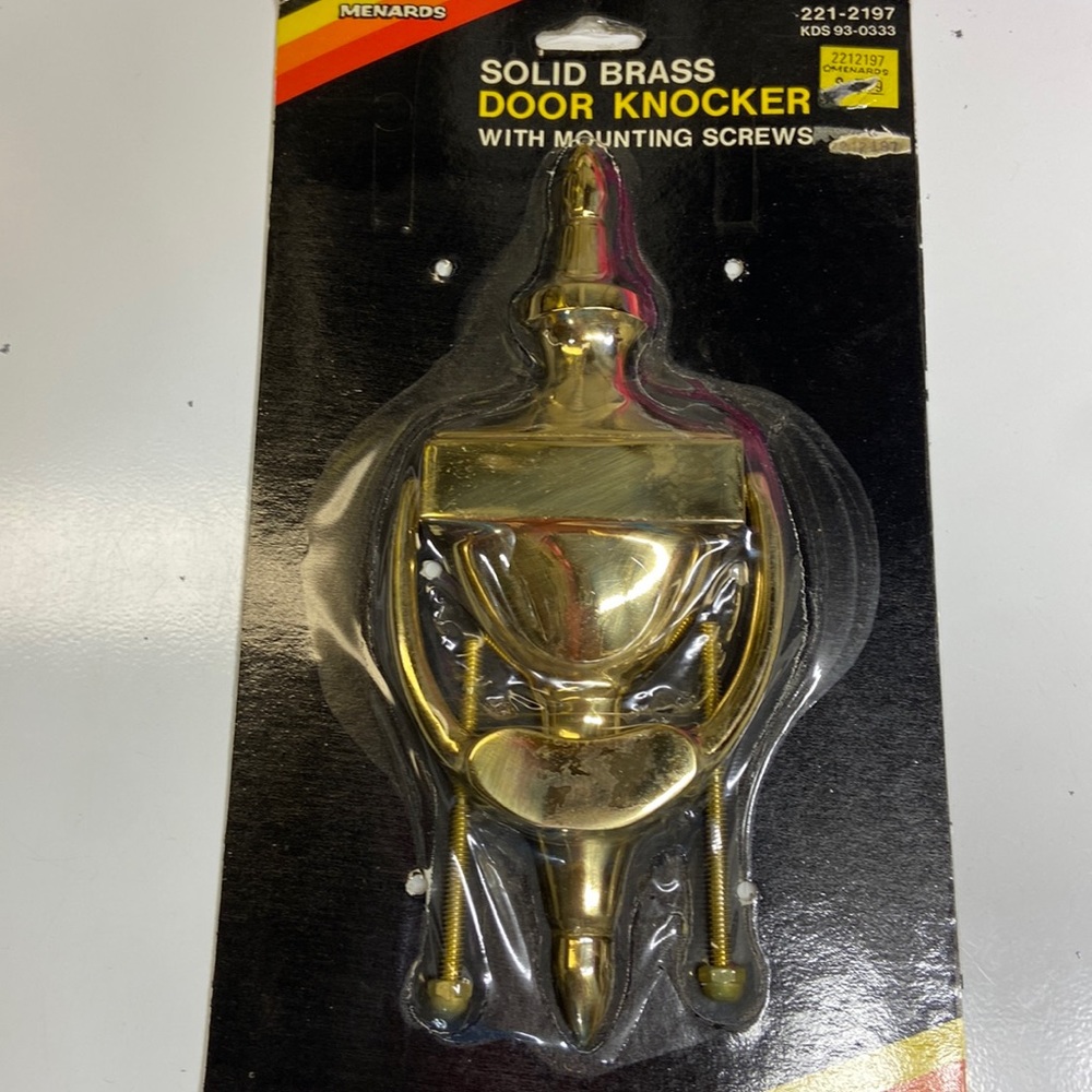 Vintage Solid Brass Door Knocker